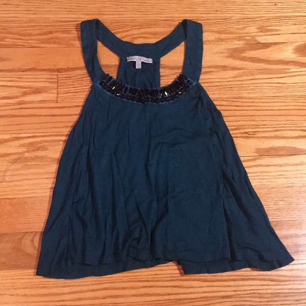 Teal Charlotte Russe crop top